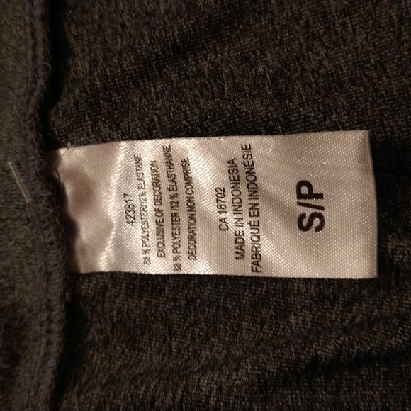 Kids size S Hurley gray logo athletic leggings - Picture 8 of 13